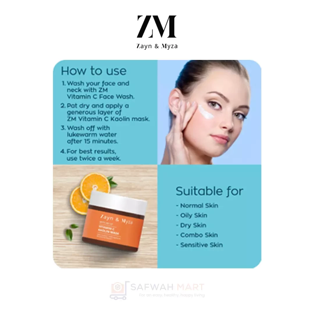 ZM Vitamin C Kaolin Face Mask (50g)