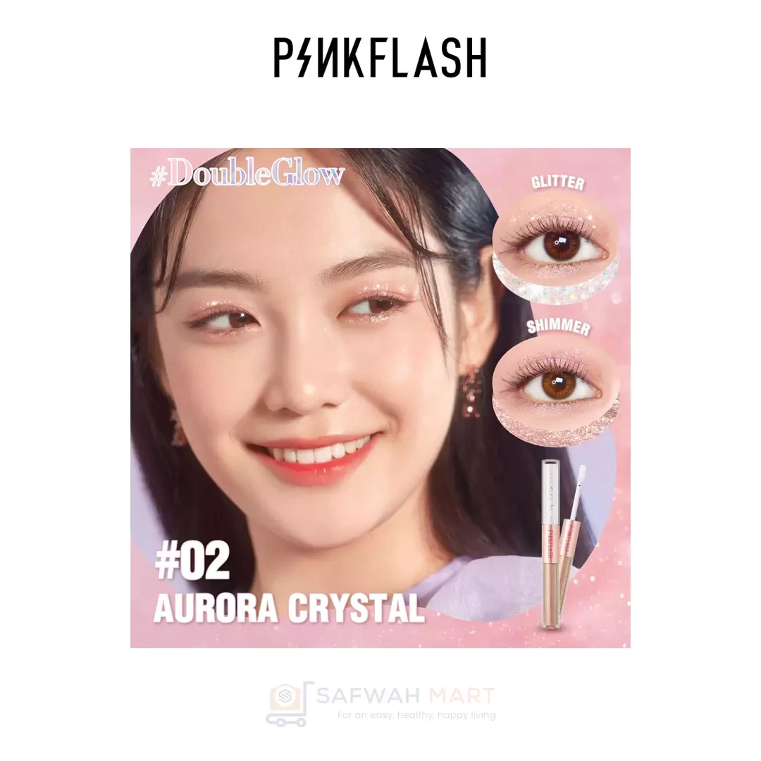 E18 – PINKFLASH All Glow Duo Liquid Ocular shadow -03 (Golden Diamond)