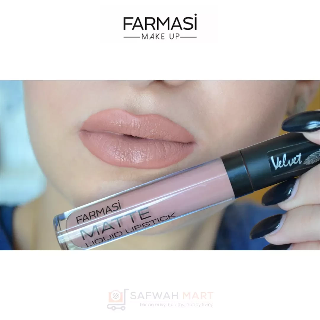 Farmasi Velvet Matte Liquid Lipstick 101 Feel Beige