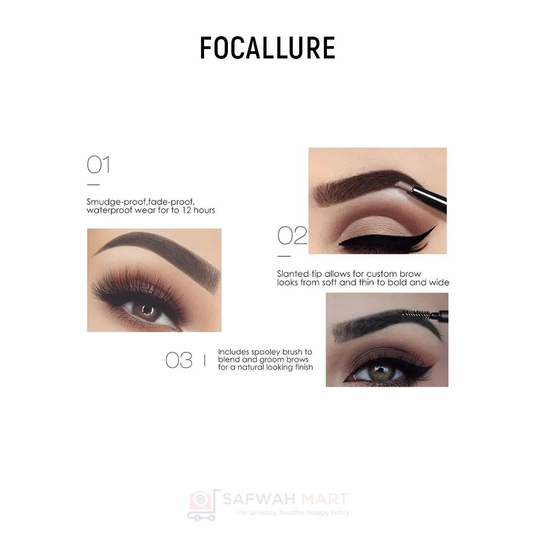 Focallure FA18 Auto Brows Pen #1 (Dark Gray)