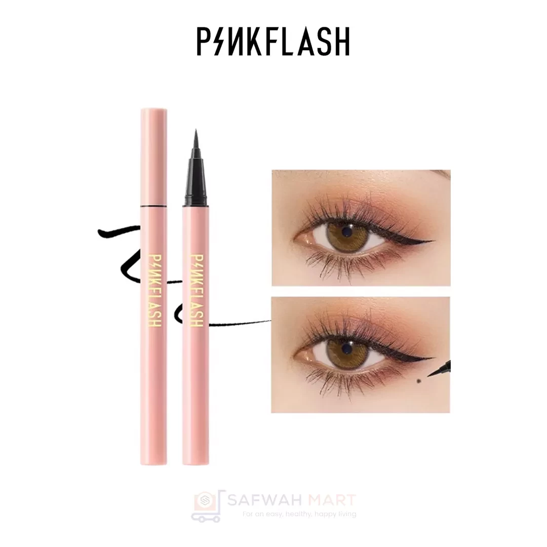 E01 – PINKFLASH Lock All Day Waterproof Eyeliner (Black)