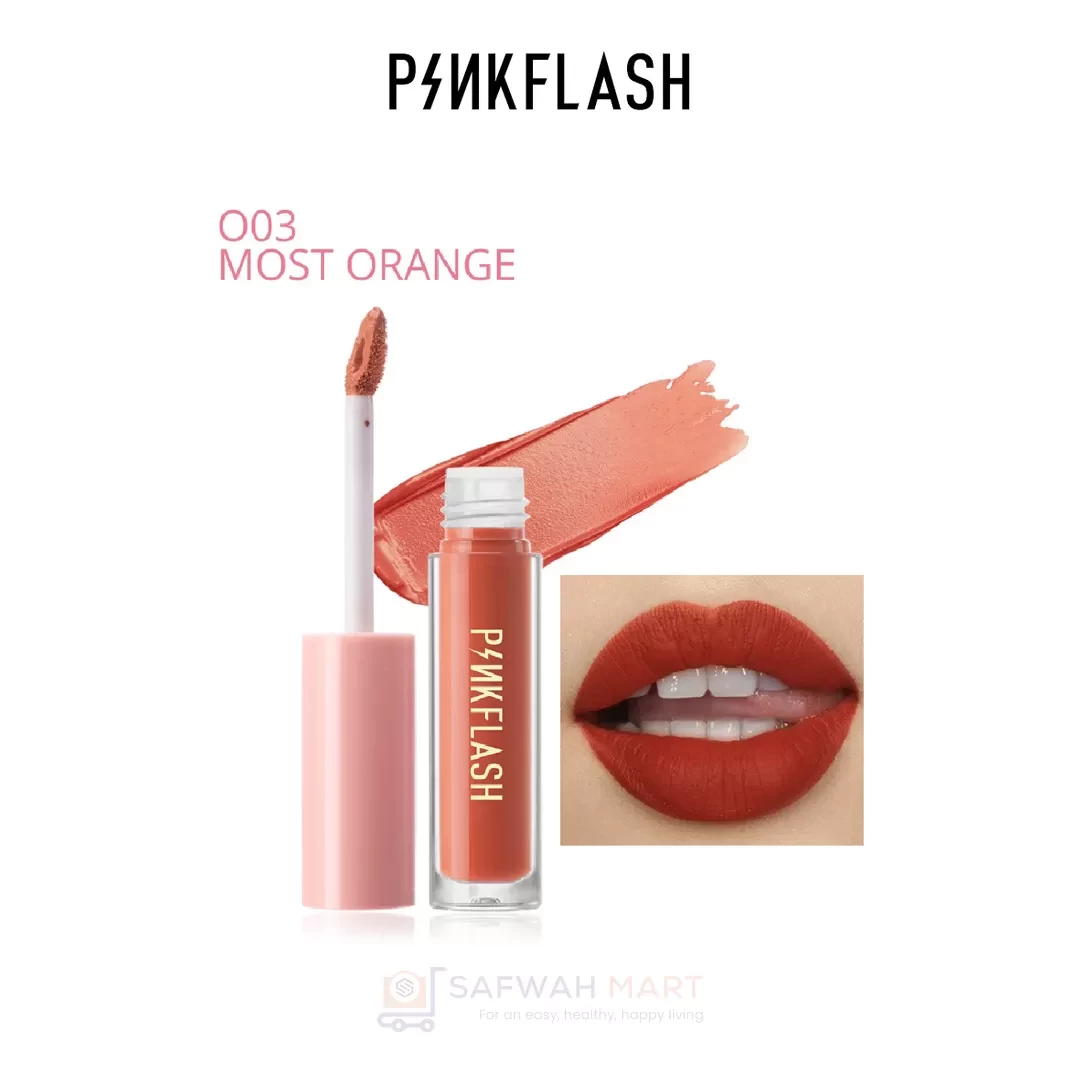 L01 – PINKFLASH Melting Matte Waterproof Lipstick (O03)