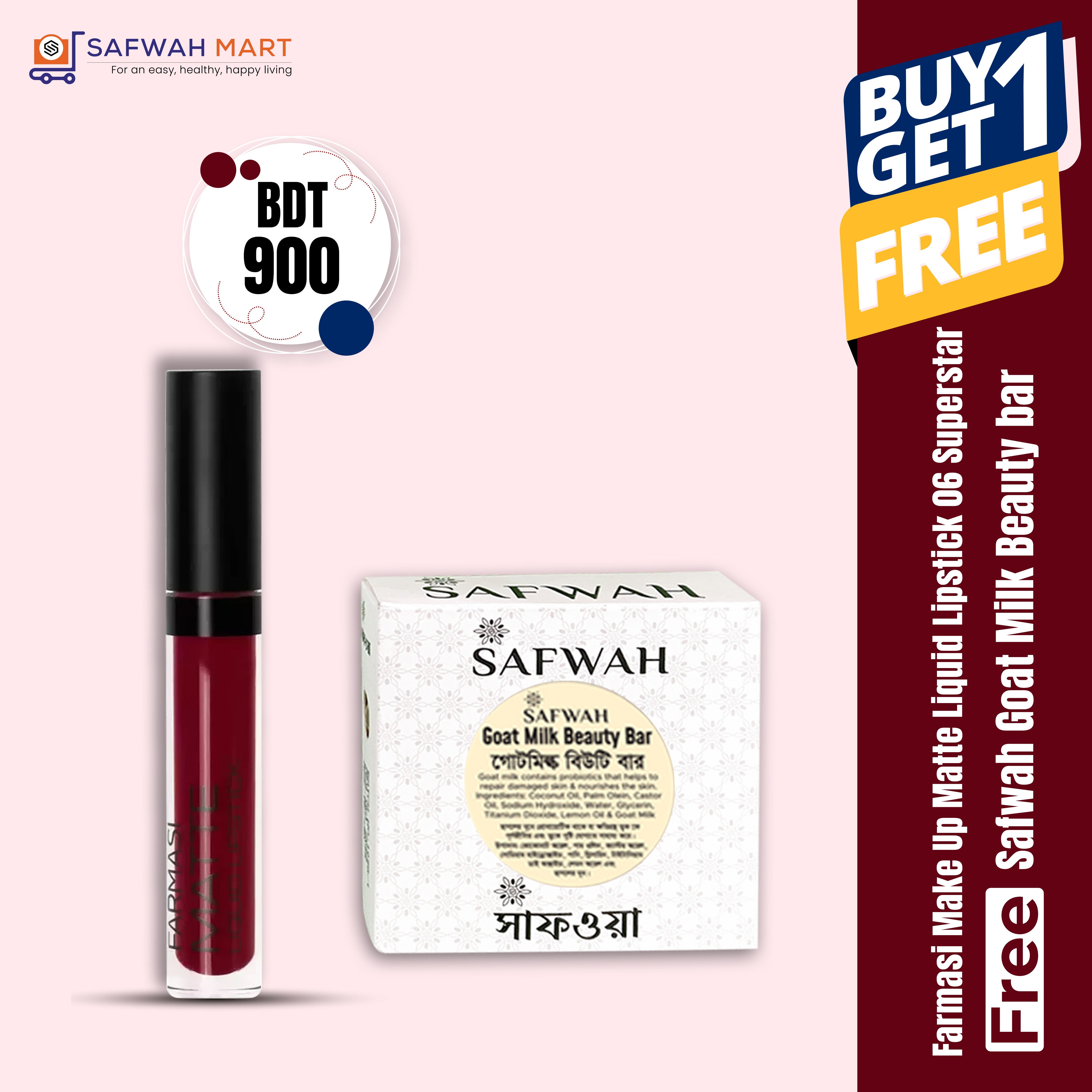 63-farmasi-make-up-matte-liquid-lipstick-06-superstar-get-free-safwah-goat-milk-beauty-bar