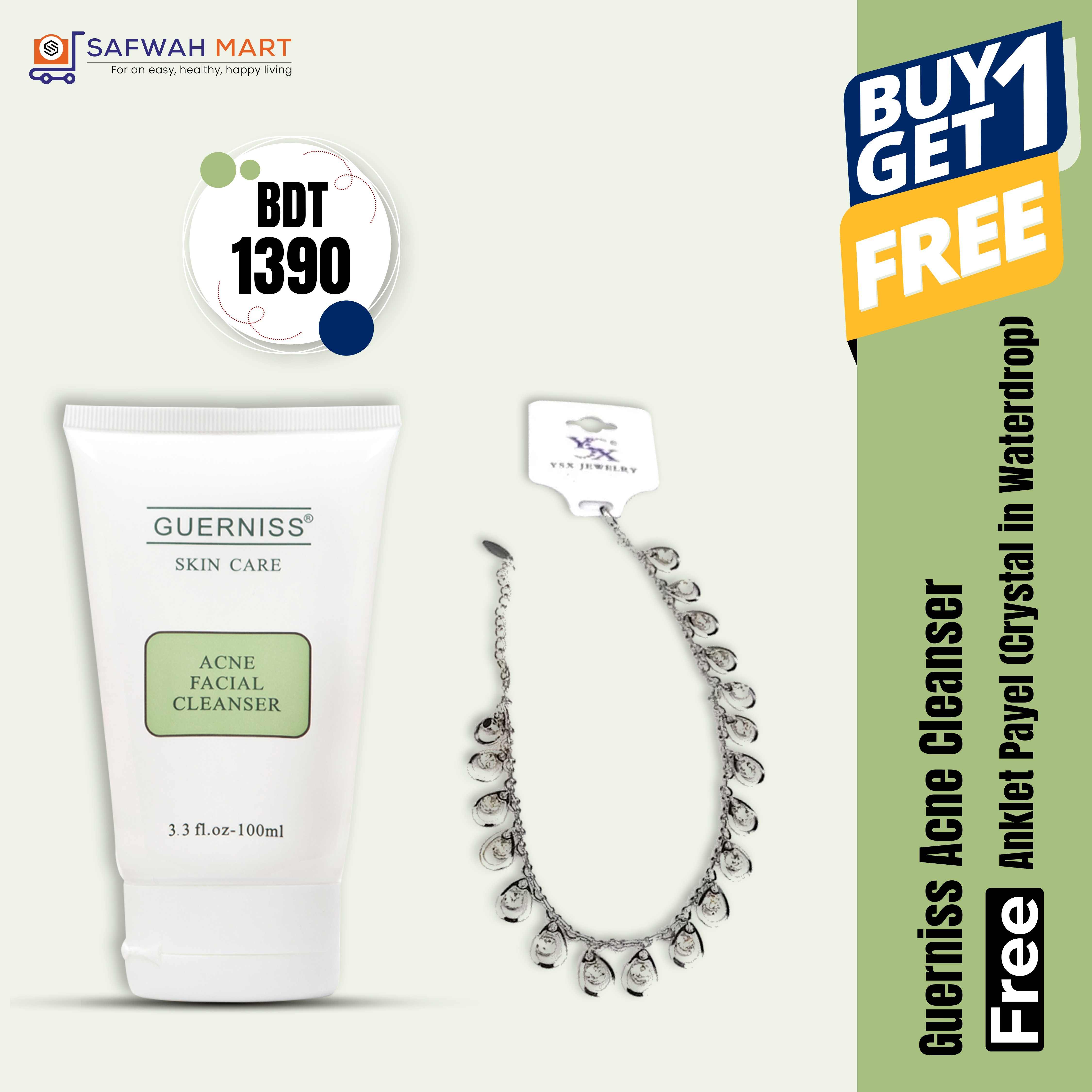 guerniss-acne-cleanser-get-free-anklet-payel-crystal-in-waterdrop-