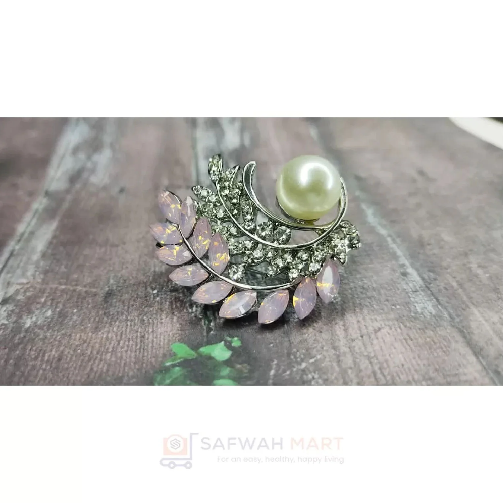 Leaf Branch Brooch ( Baby Pink)