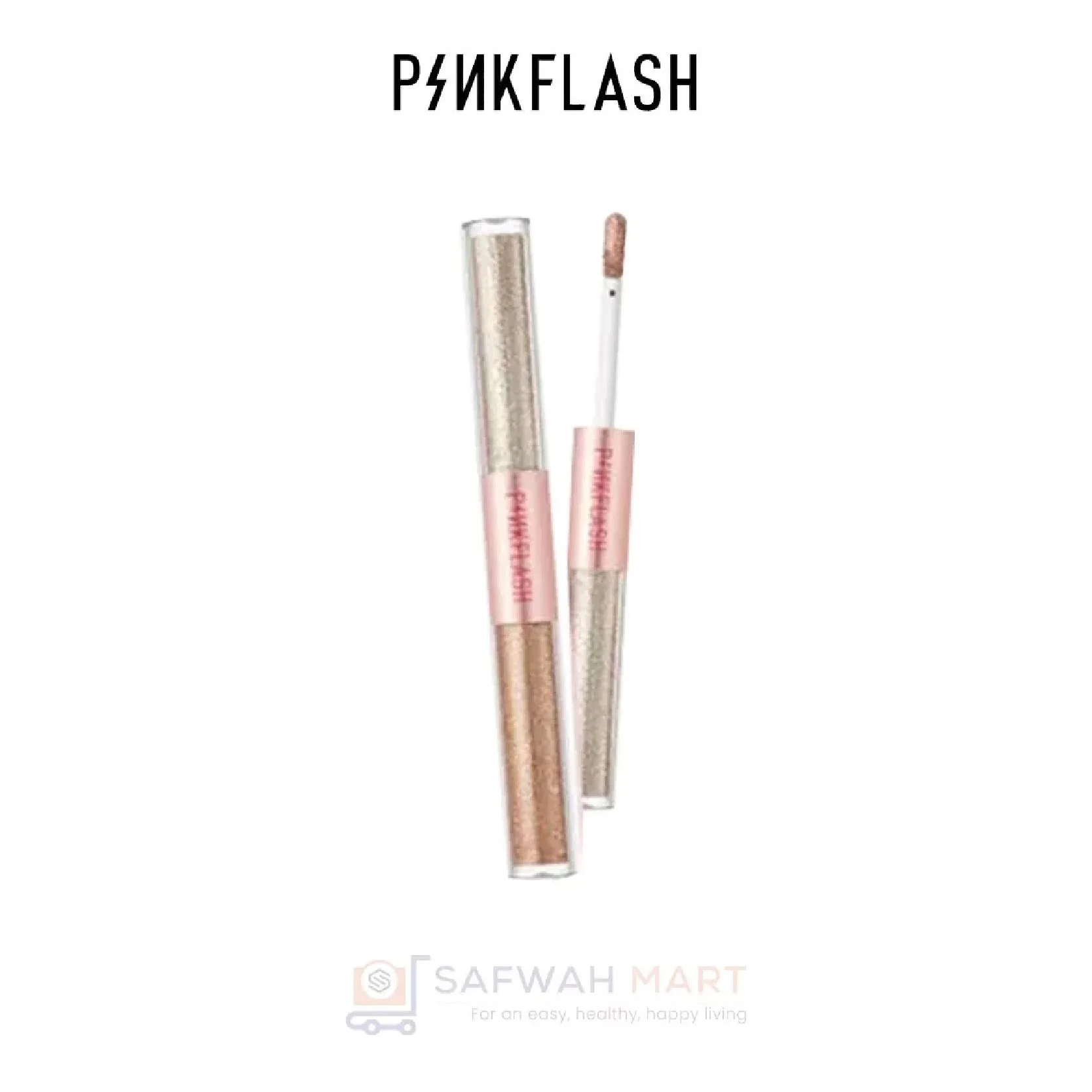 E18 – Pink Flash All Glow Duo Liquid Eyeshadow -03(Golden Diamond)