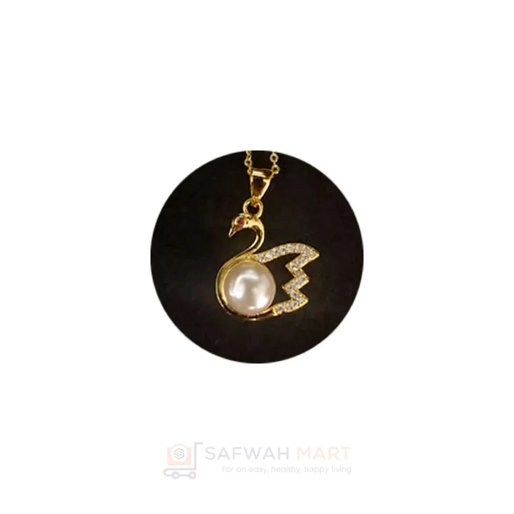 Single Locket (Swan with Pearl)