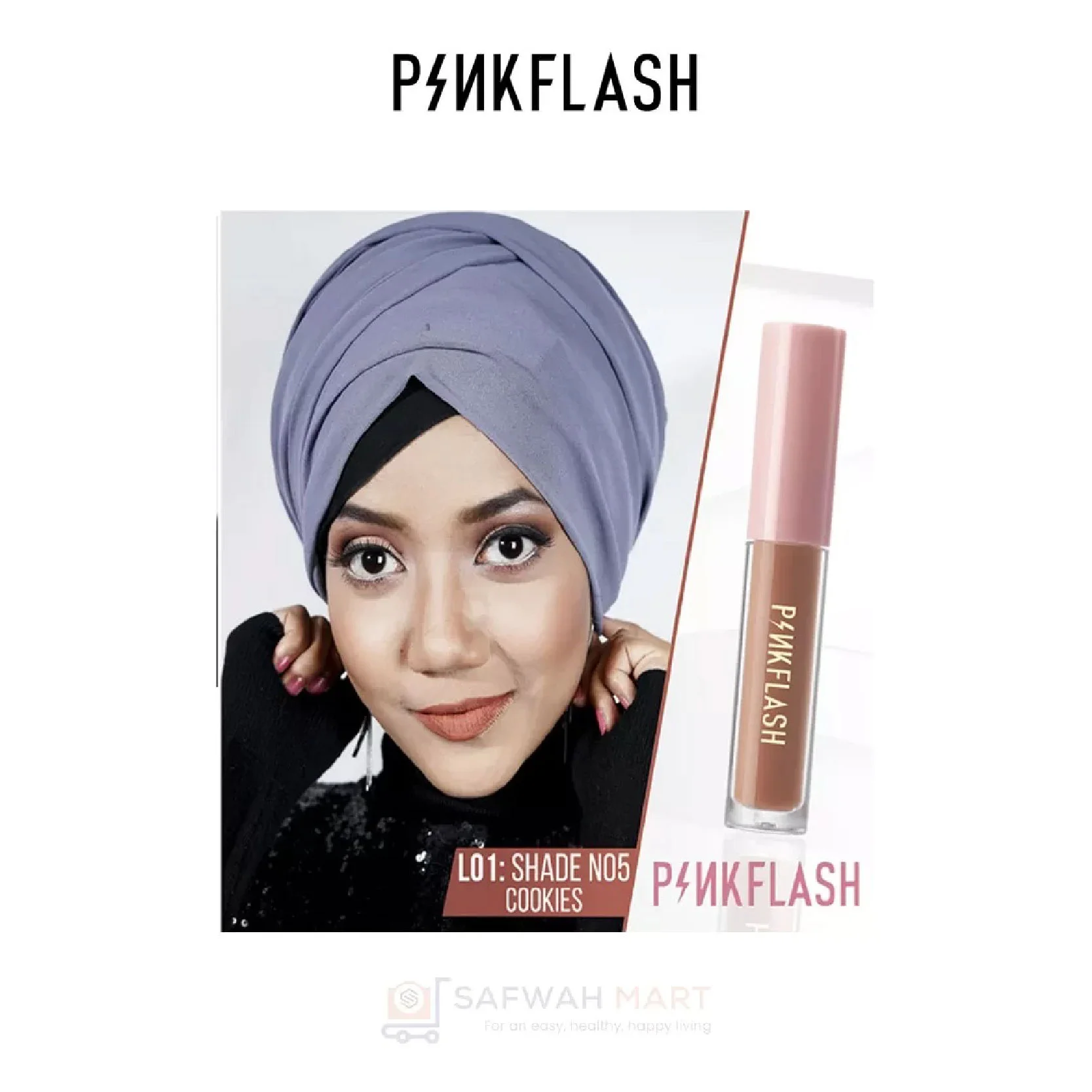 L01 – PINKFLASH Melting Matte Waterproof Lipstick (N05)