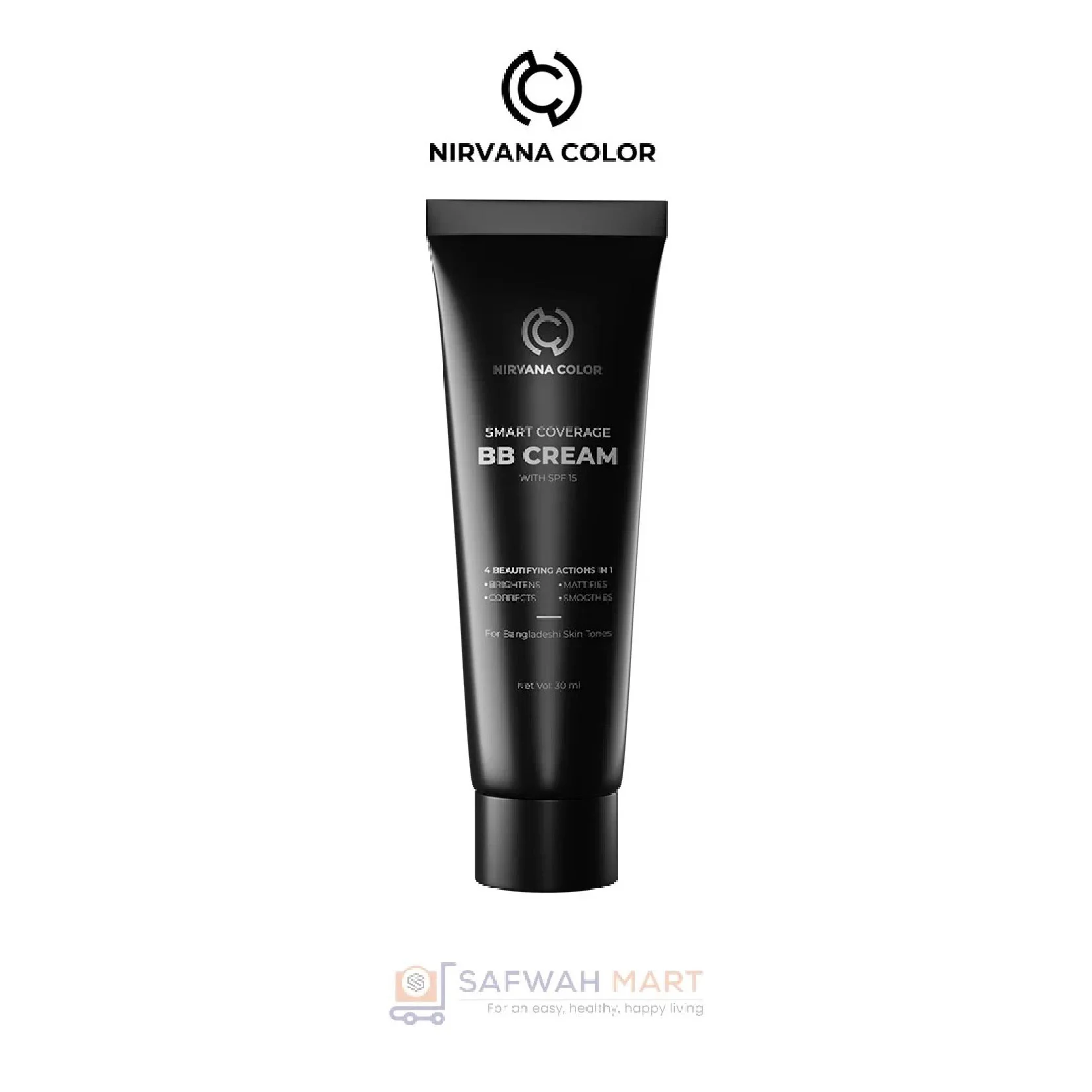 Nirvana Color Smart Coverage Bb Cream With Spf 15 – Medium