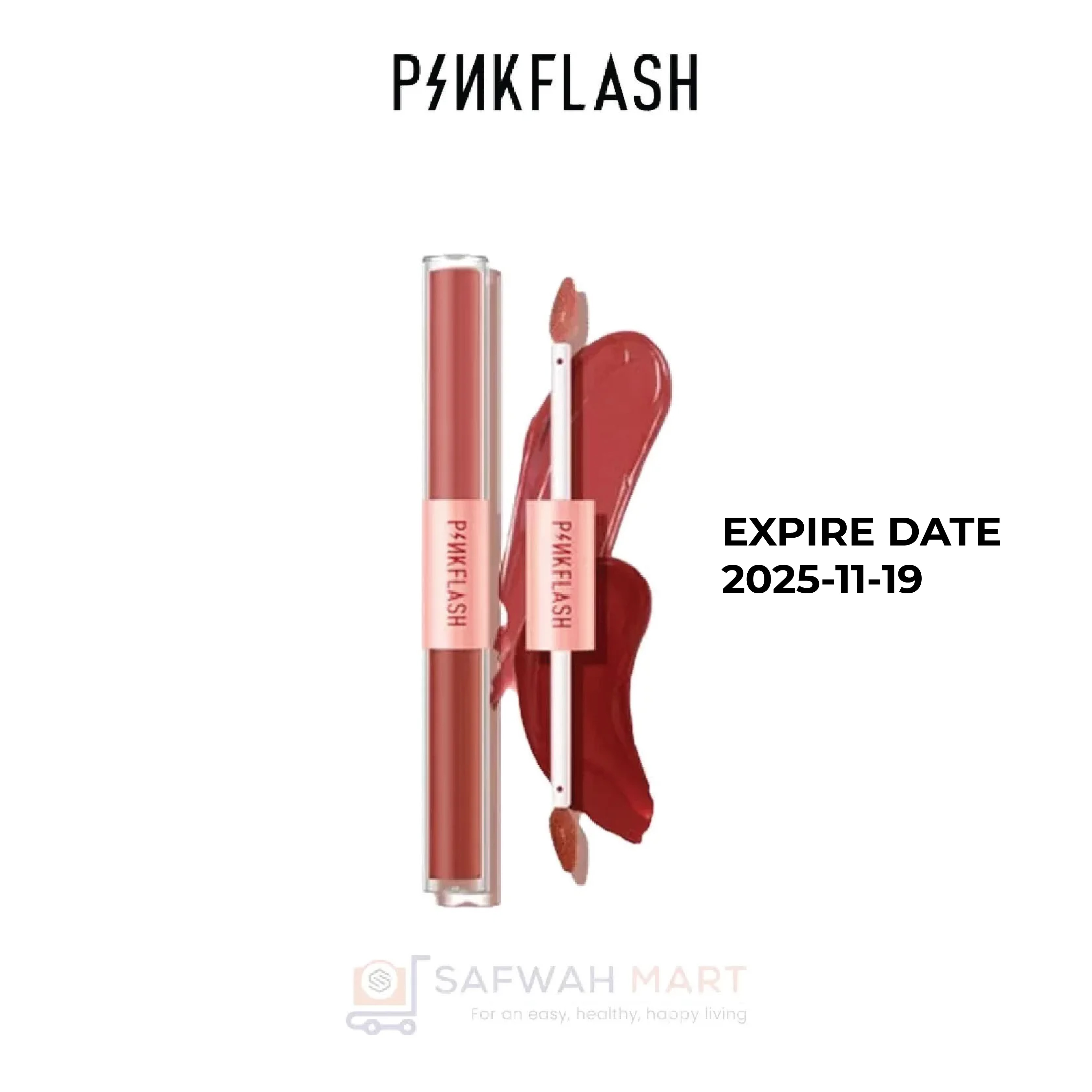 L13 –Pink Flash Duo Liquid Lipstick(M01)