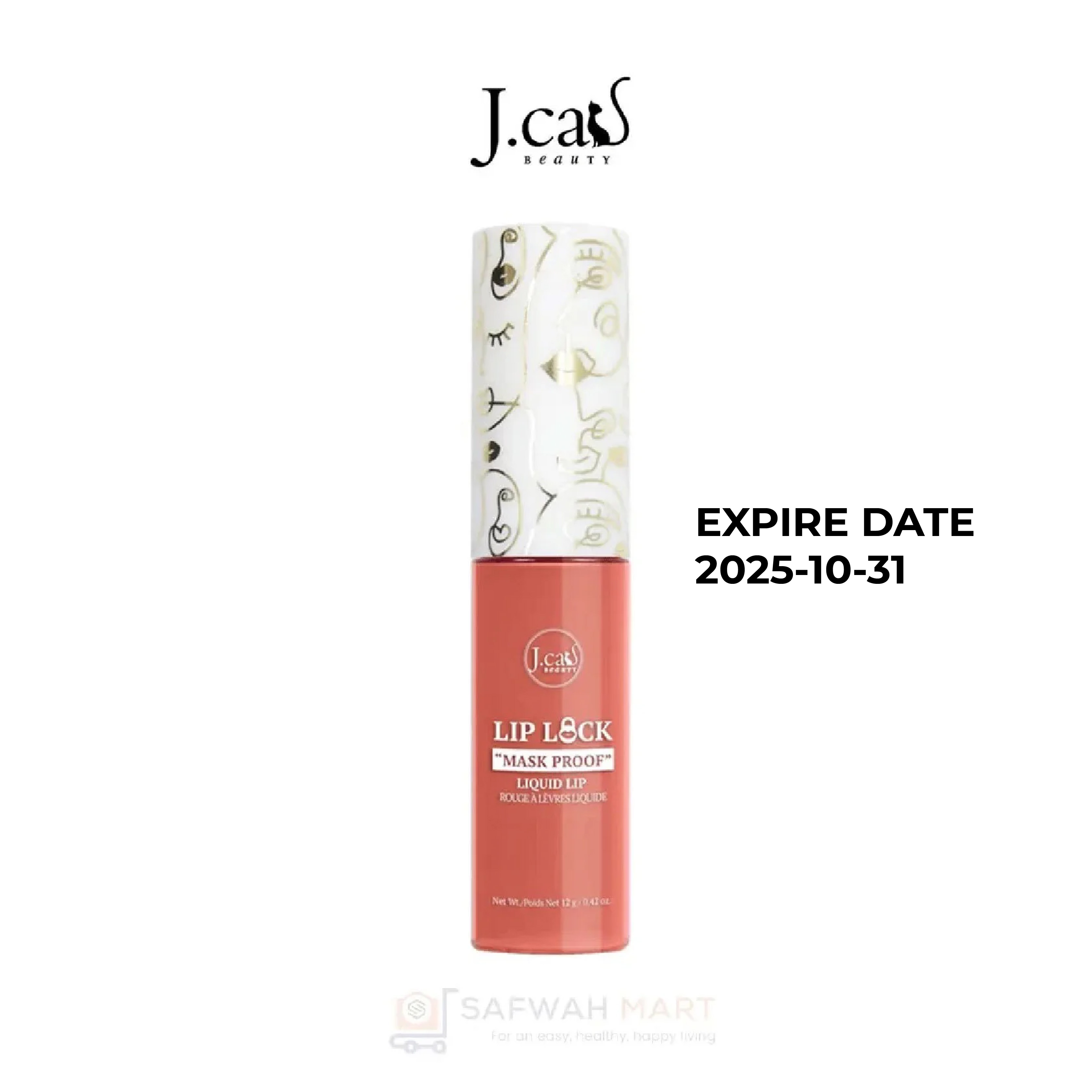 J.cat Lip Lock Mask-Proof Liquid Lip (Essential 105)