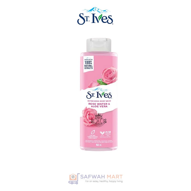 St. Ives Rose Water & Aloe Vera Refreshing Body Wash