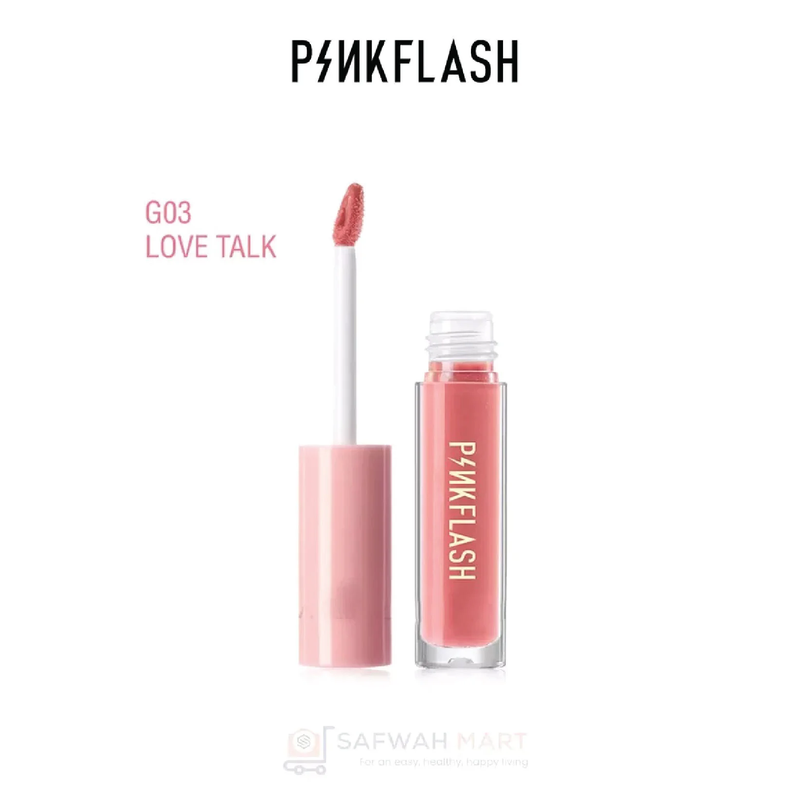 L02-Pink Flash Ever Glossy Moist Lipgloss-G03(Love Talk)