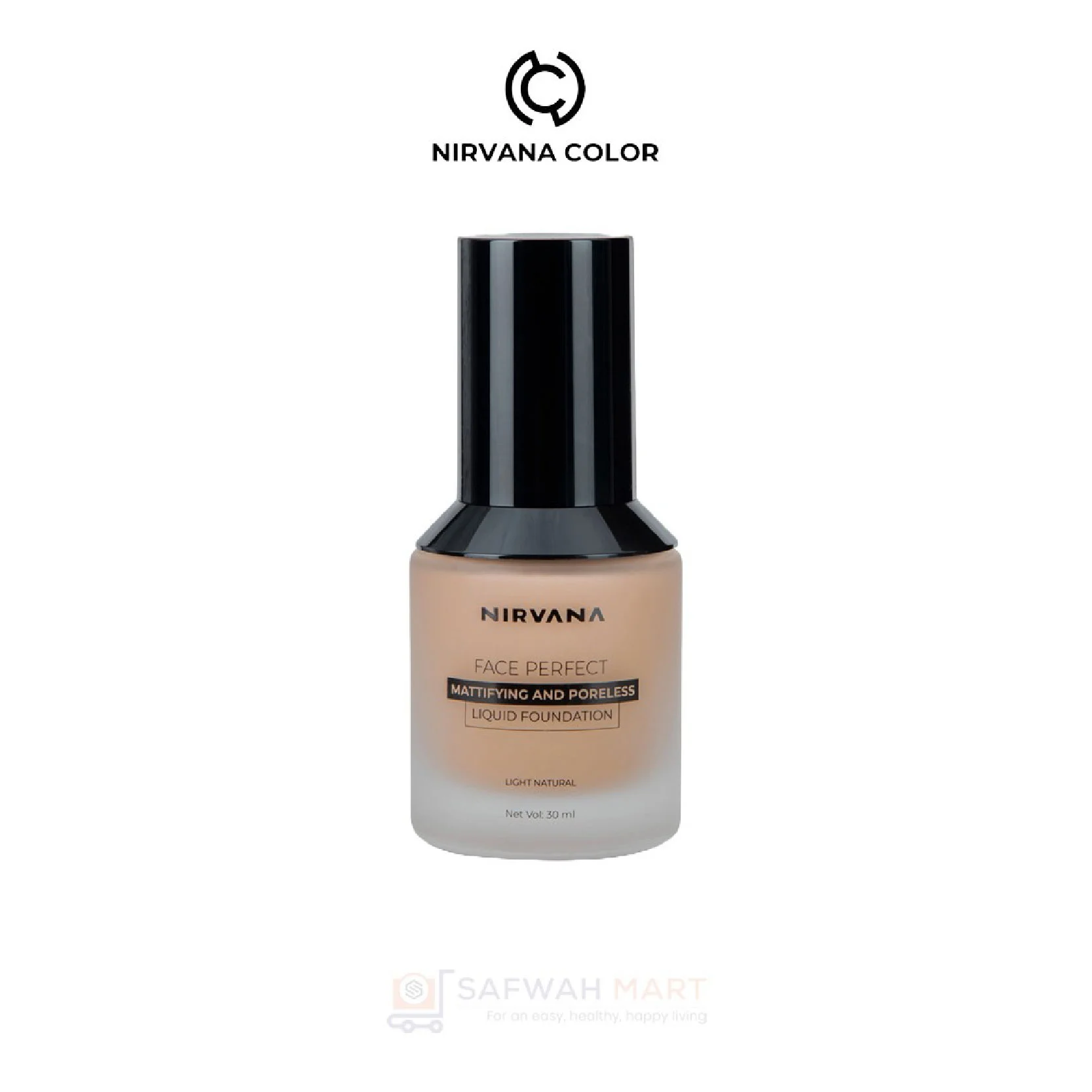 Nirvana Color Face Perfect Liquid Foundation – Light Natural