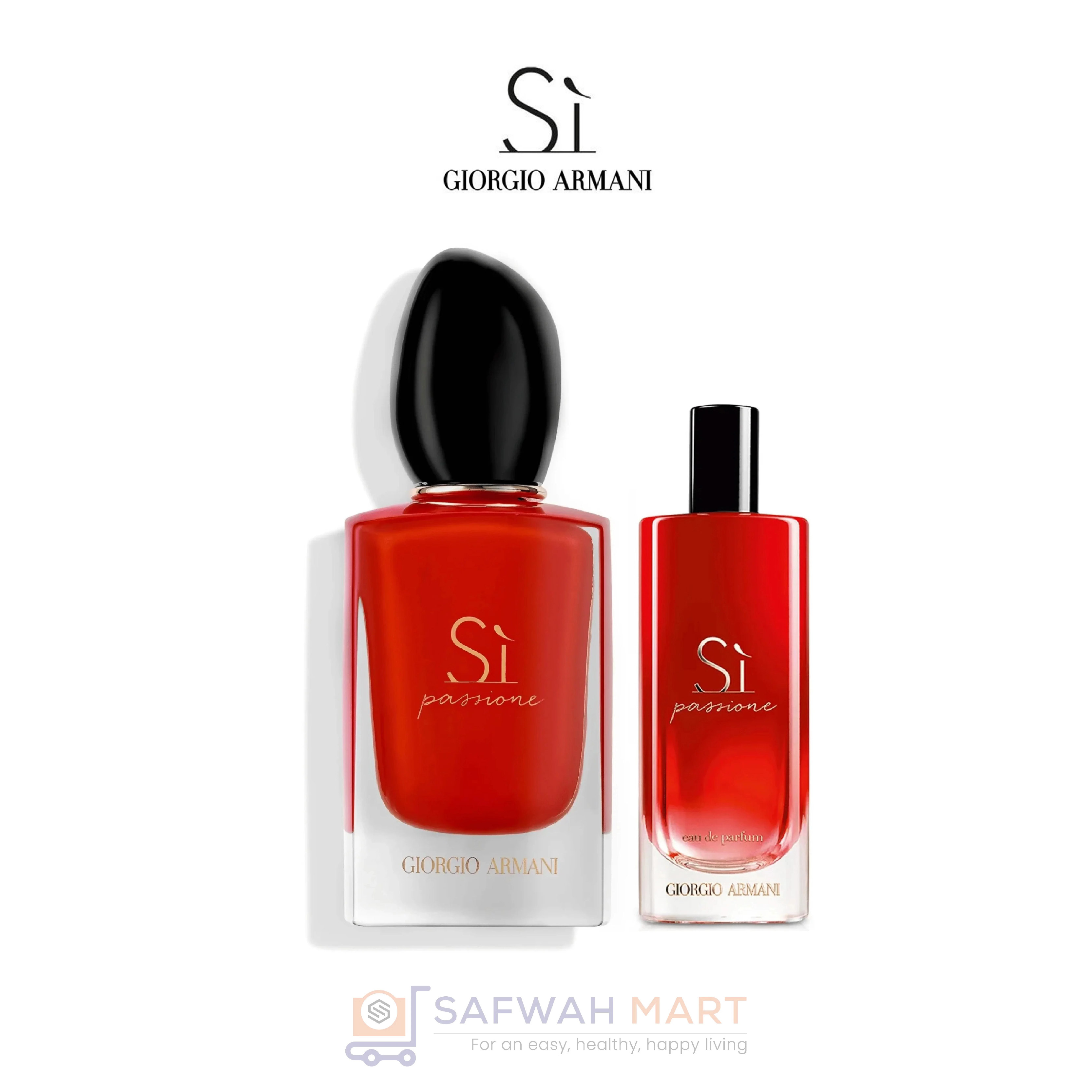 Armani SI Passione Women Travel Set EDP 100ML+EDP 15ML