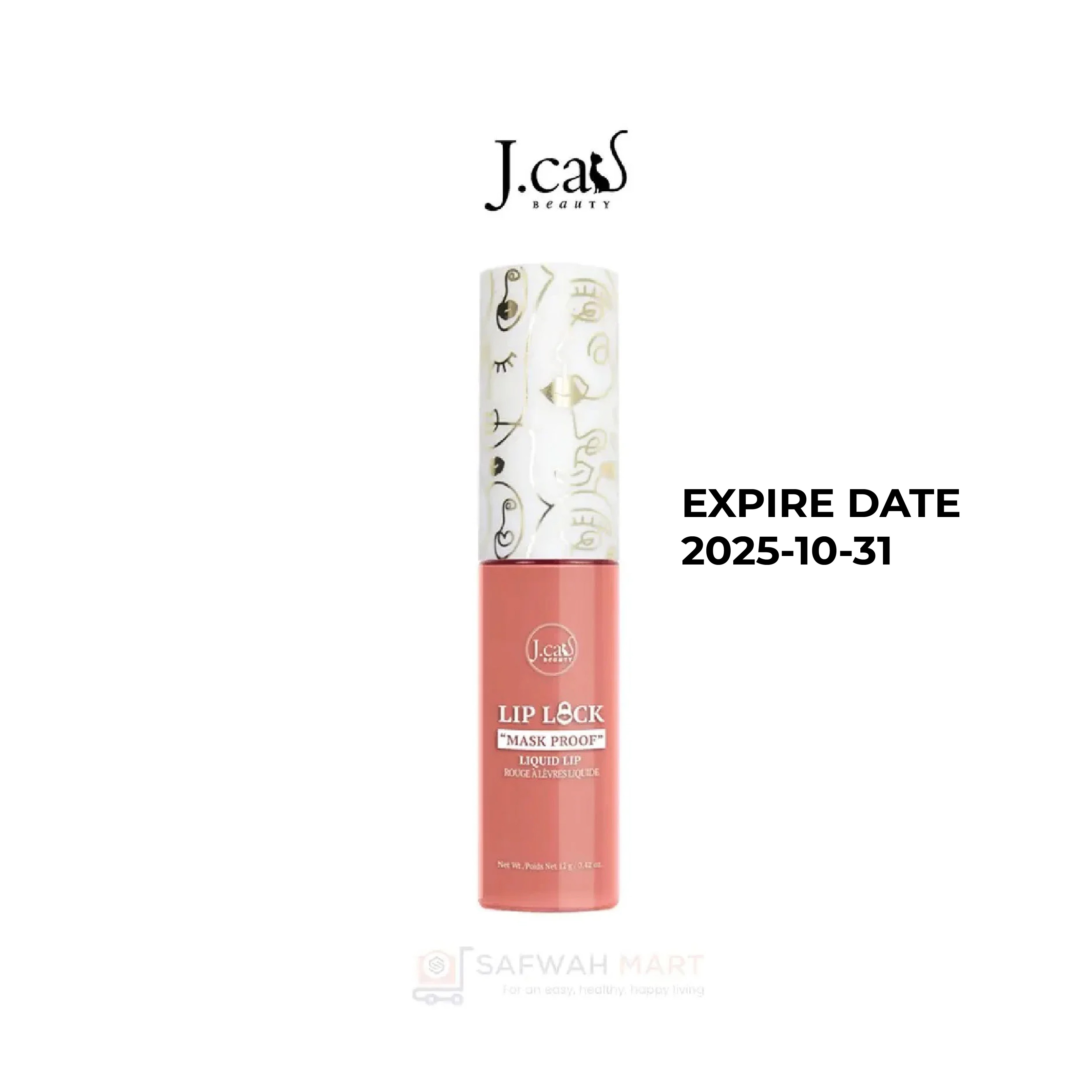 J.cat Lip Lock Mask-Proof Liquid Lip (Introvert 102)