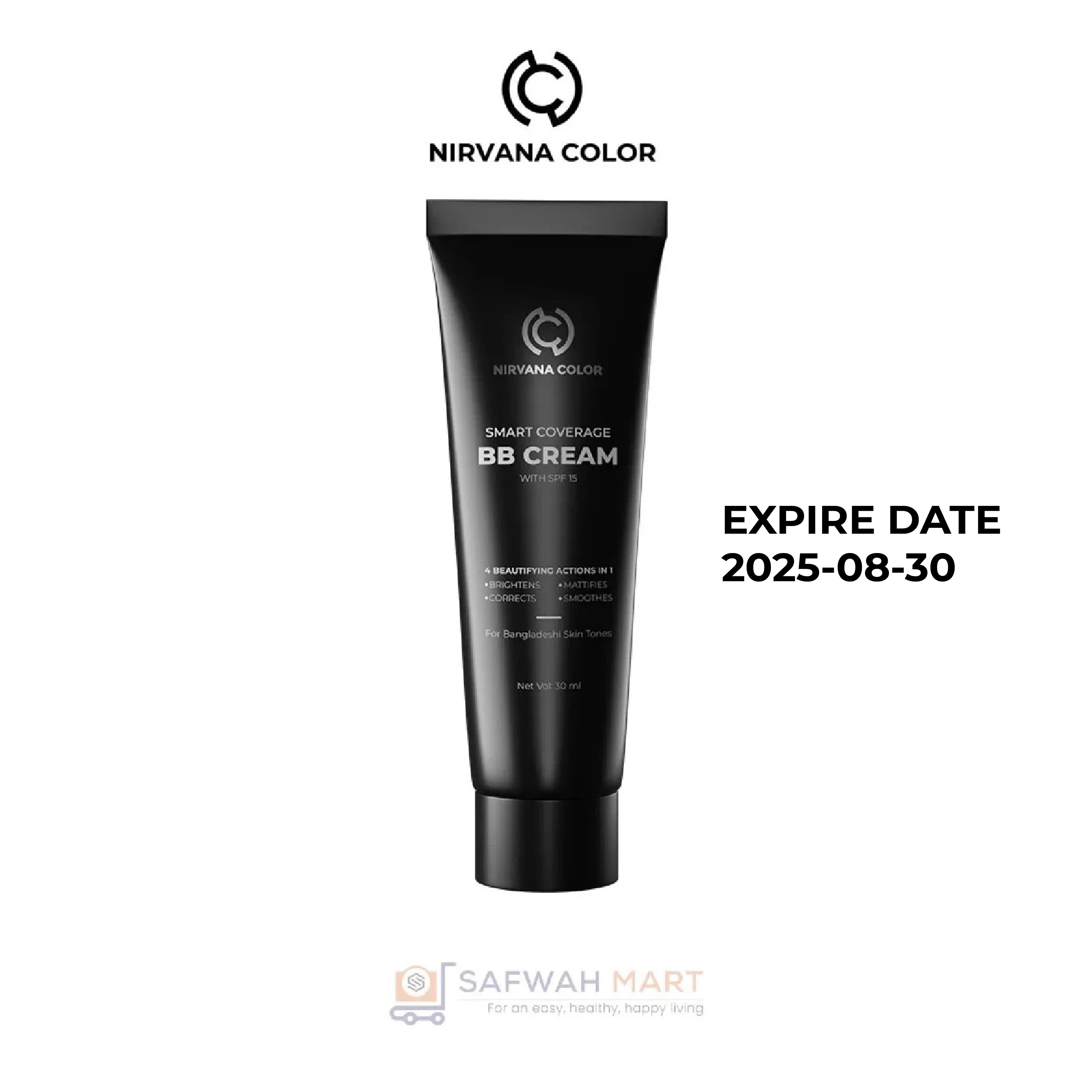 Nirvana Color Smart Coverage Bb Cream With Spf 15 – Light