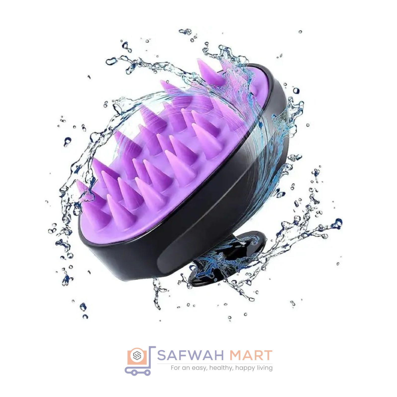 Hair Scalp Massage Brush Silicone Hair Care(Multicolor)