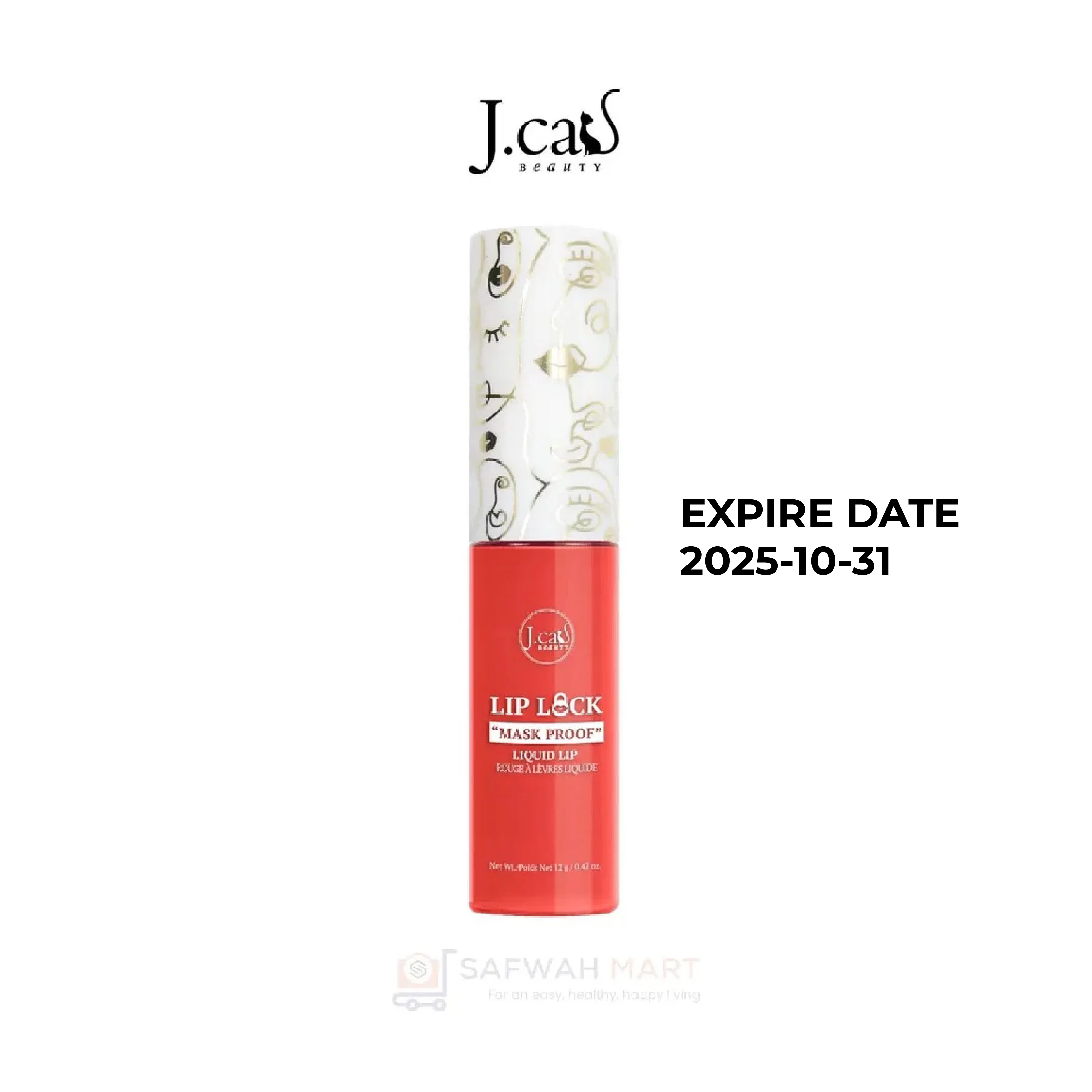J.cat Lip Lock Mask-Proof Liquid Lip (Staycation 107)