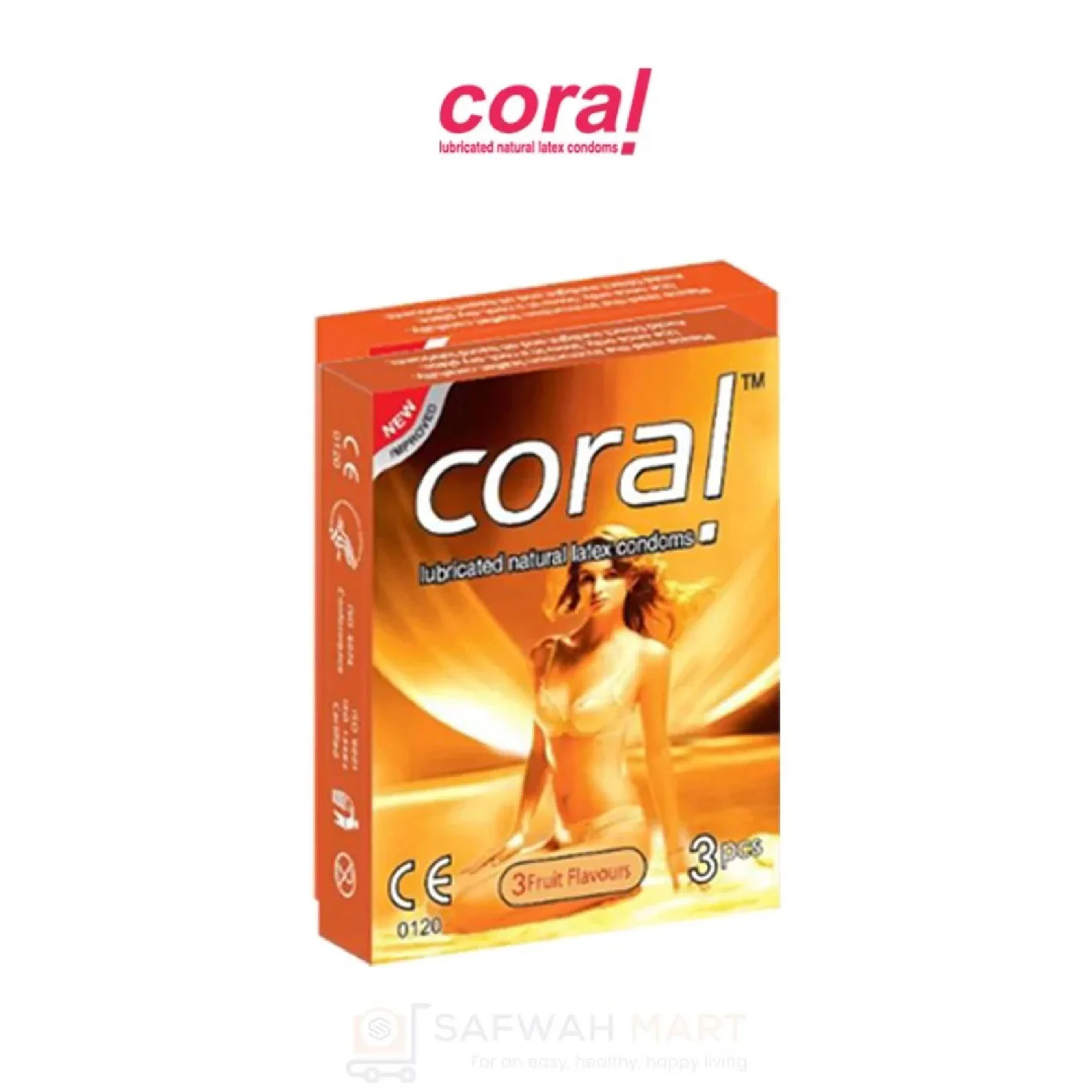 Coral Condom 3-Fruit Flavours (Girls) single pkt