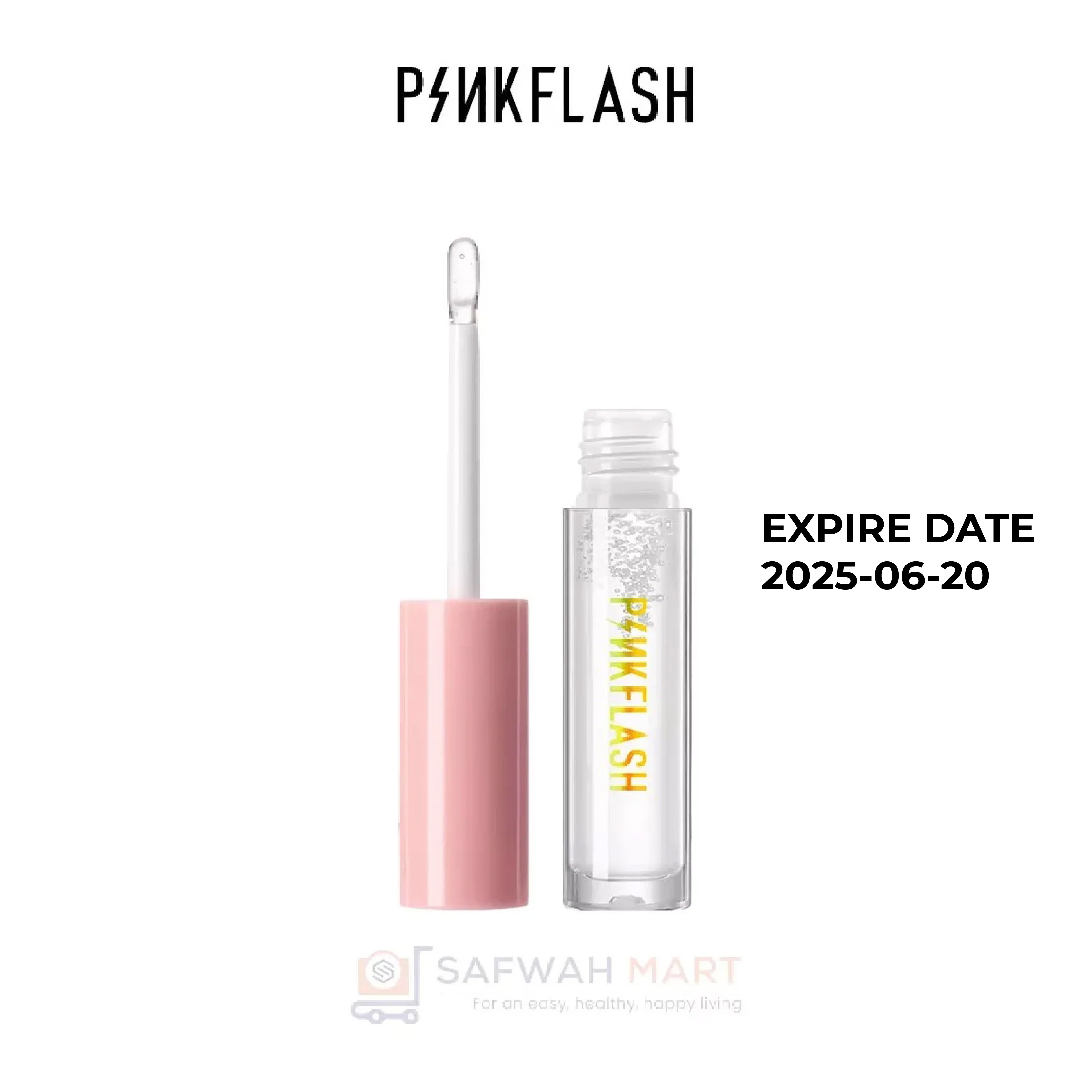 L02-Pink Flash Ever Glossy Moist Lipgloss-C01(River Clear)