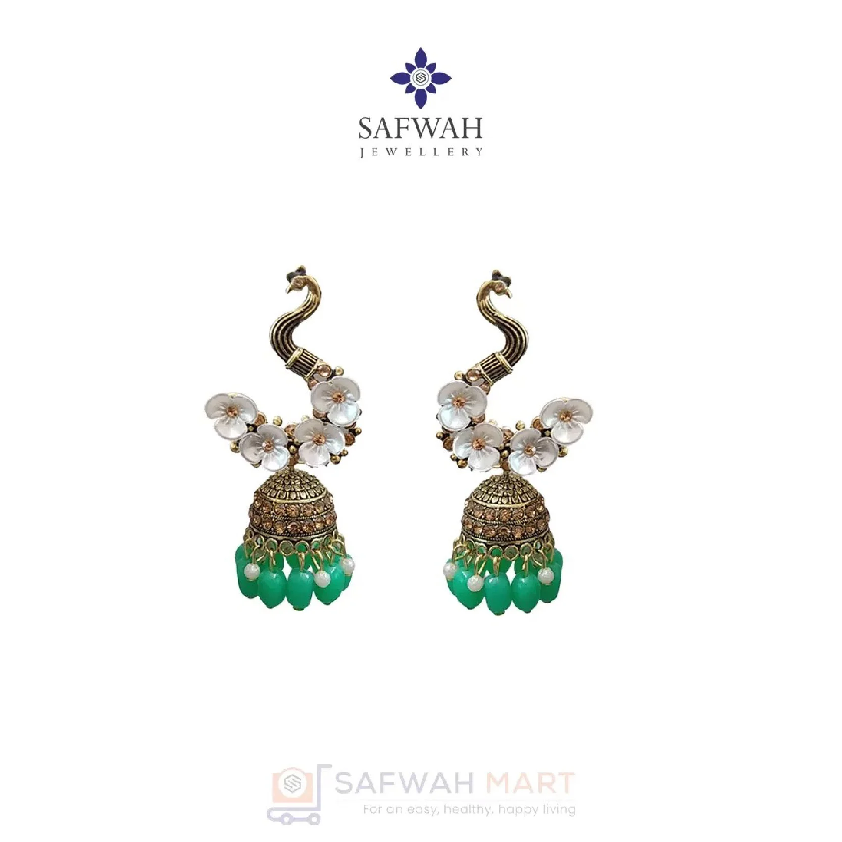 Earring (Peacock Green)