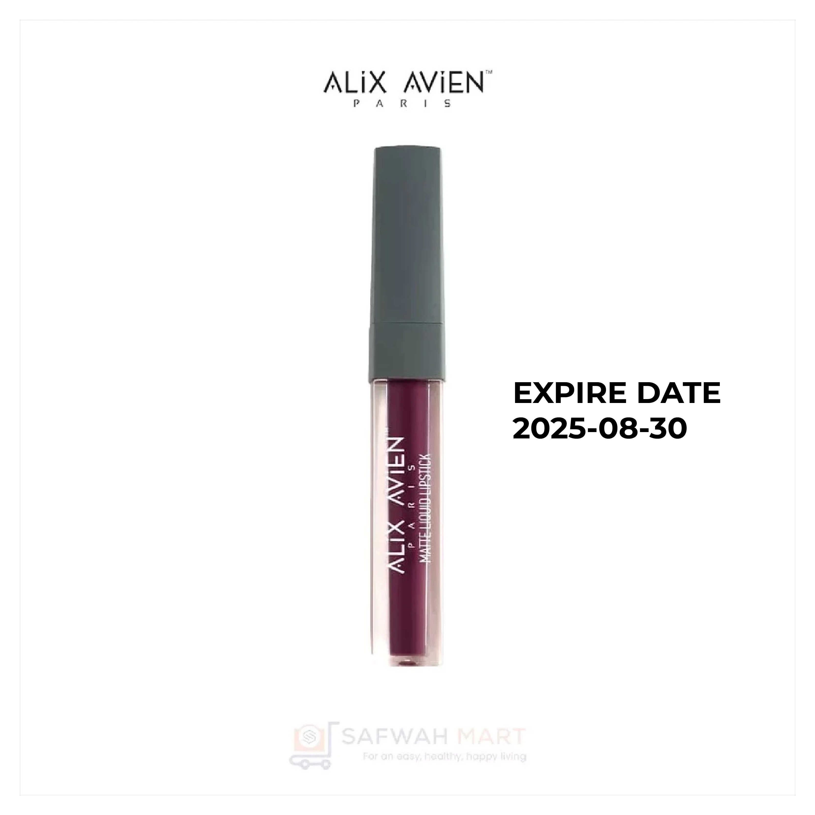 Alix Avien Matte Liquid Lipstick – 518 (Burgundy Plum)