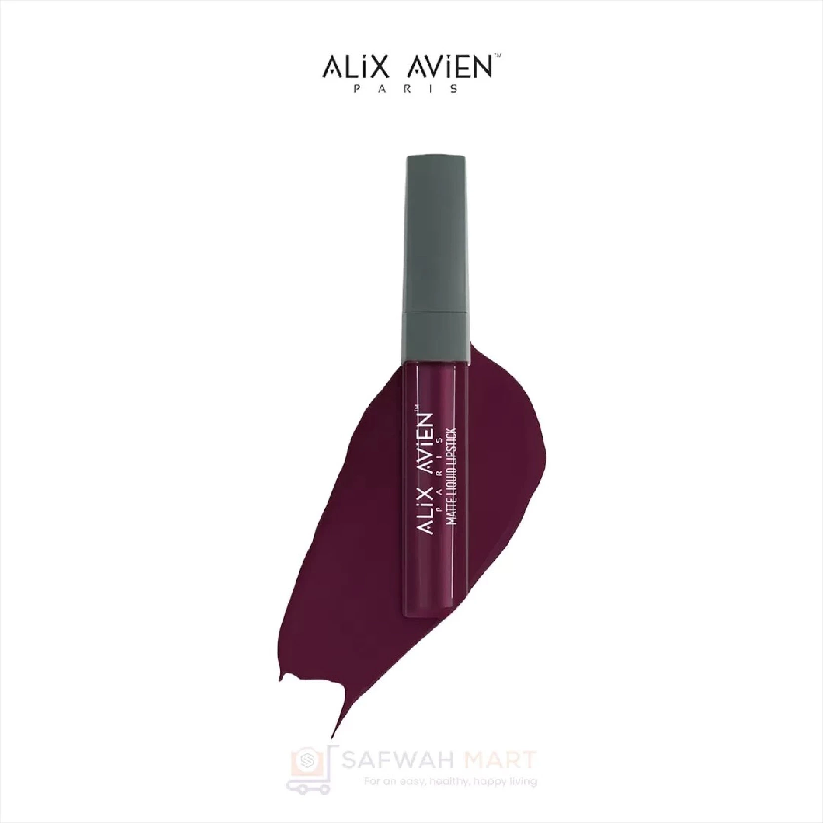 Alix Avien Matte Liquid Lipstick – 518 (Burgundy Plum)