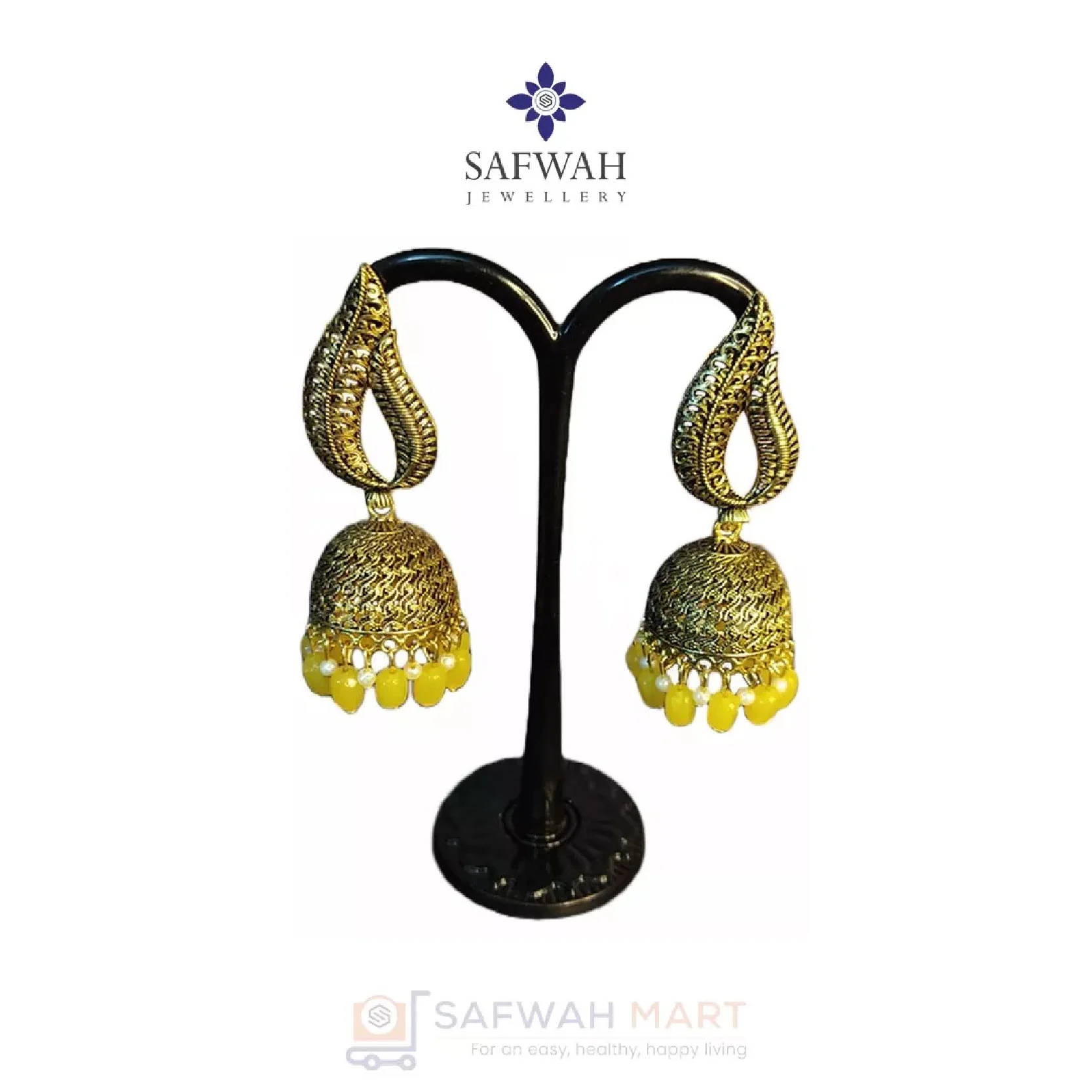 Earring ( Kolki Yellow)