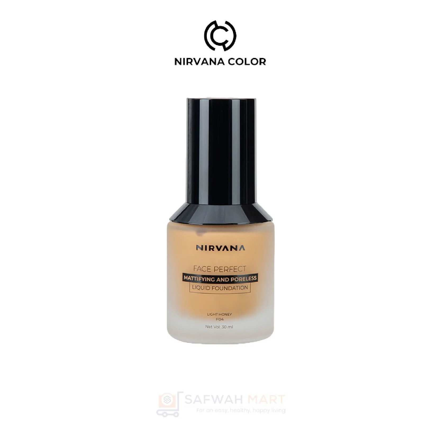 Nirvana Color Face Perfect Liquid Foundation – Light Honey