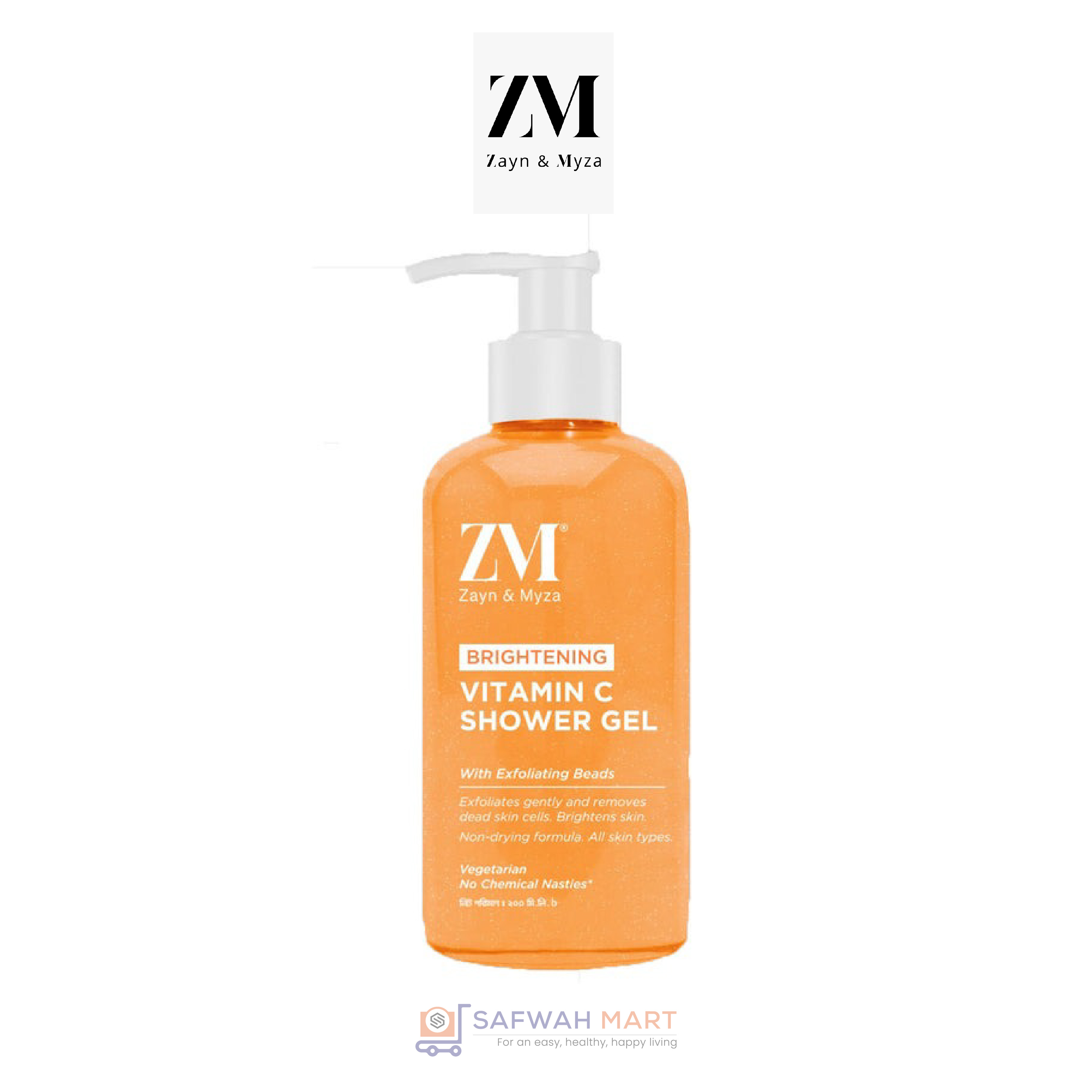 Zayn & Myza Vitamin C Brightening Shower Gel (200ml)