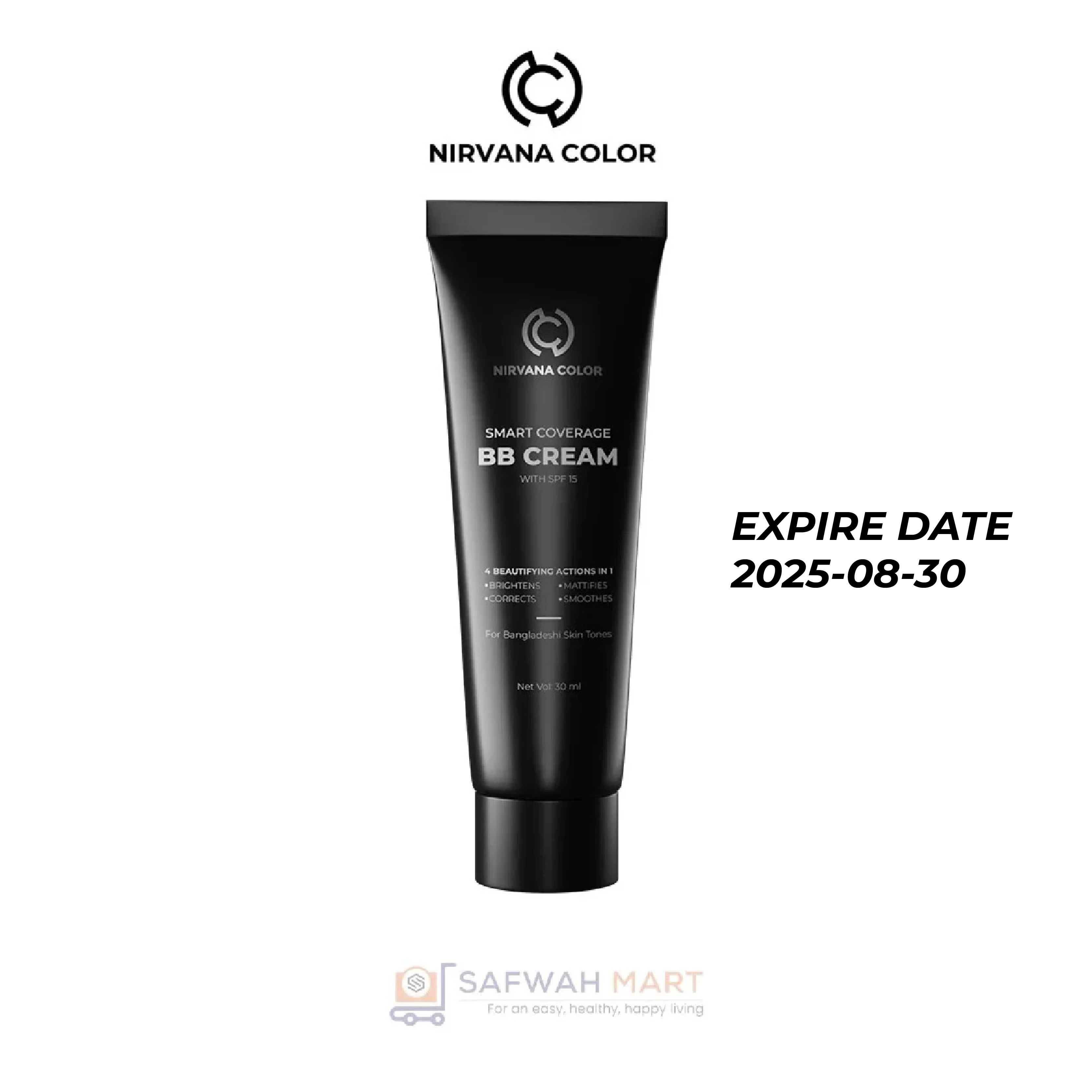 Nirvana Color Smart Coverage Bb Cream With Spf 15 – Medium