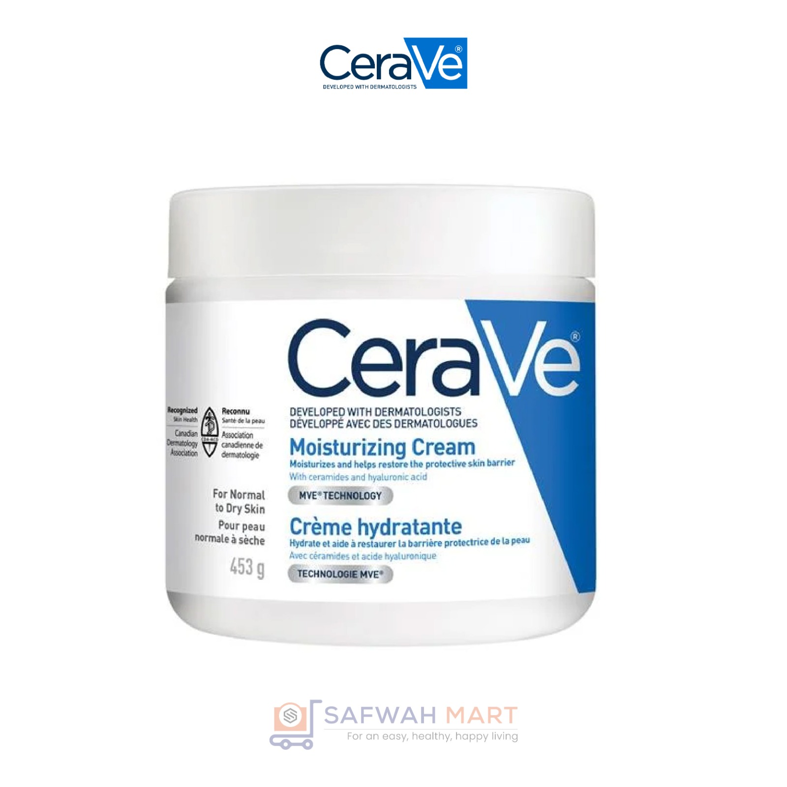 CeraVe Moisturizing Cream For Normal To Dry Skin