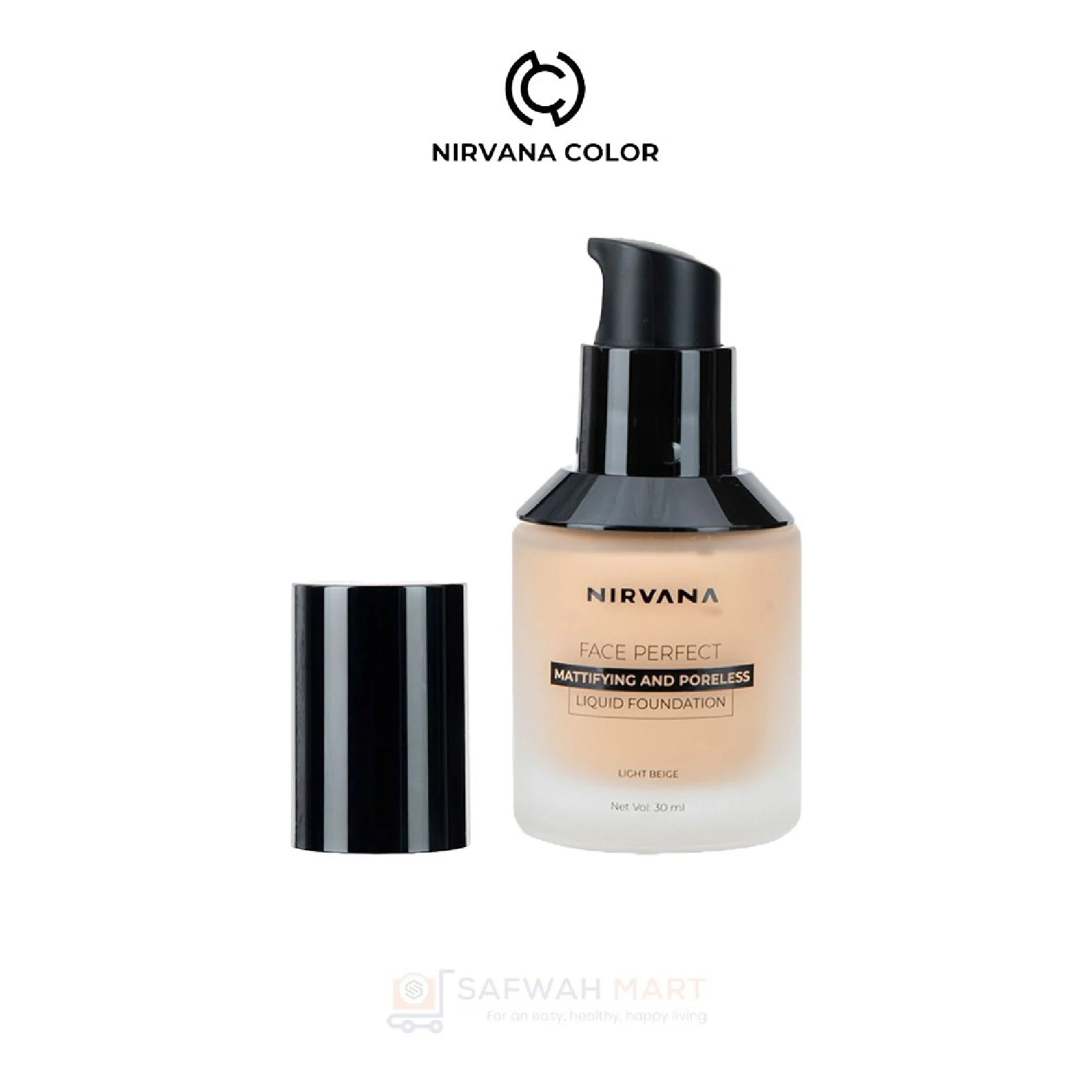 Nirvana Color Face Perfect Liquid Foundation – Light Beige