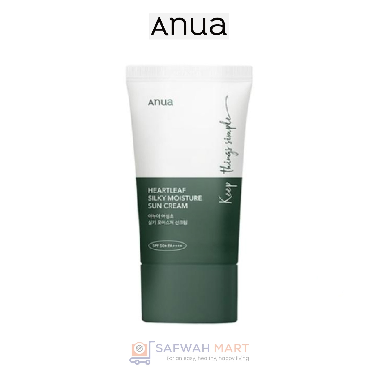 ANUA Heartleaf Silky Moisture Sunscreen