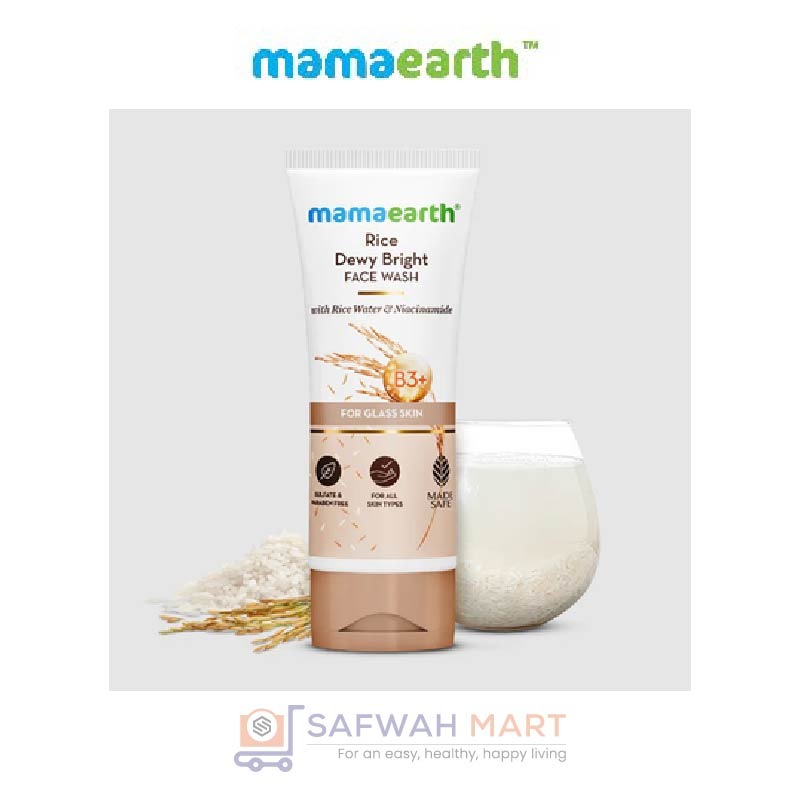 Mamaearth Rice Dewy Bright Face Wash