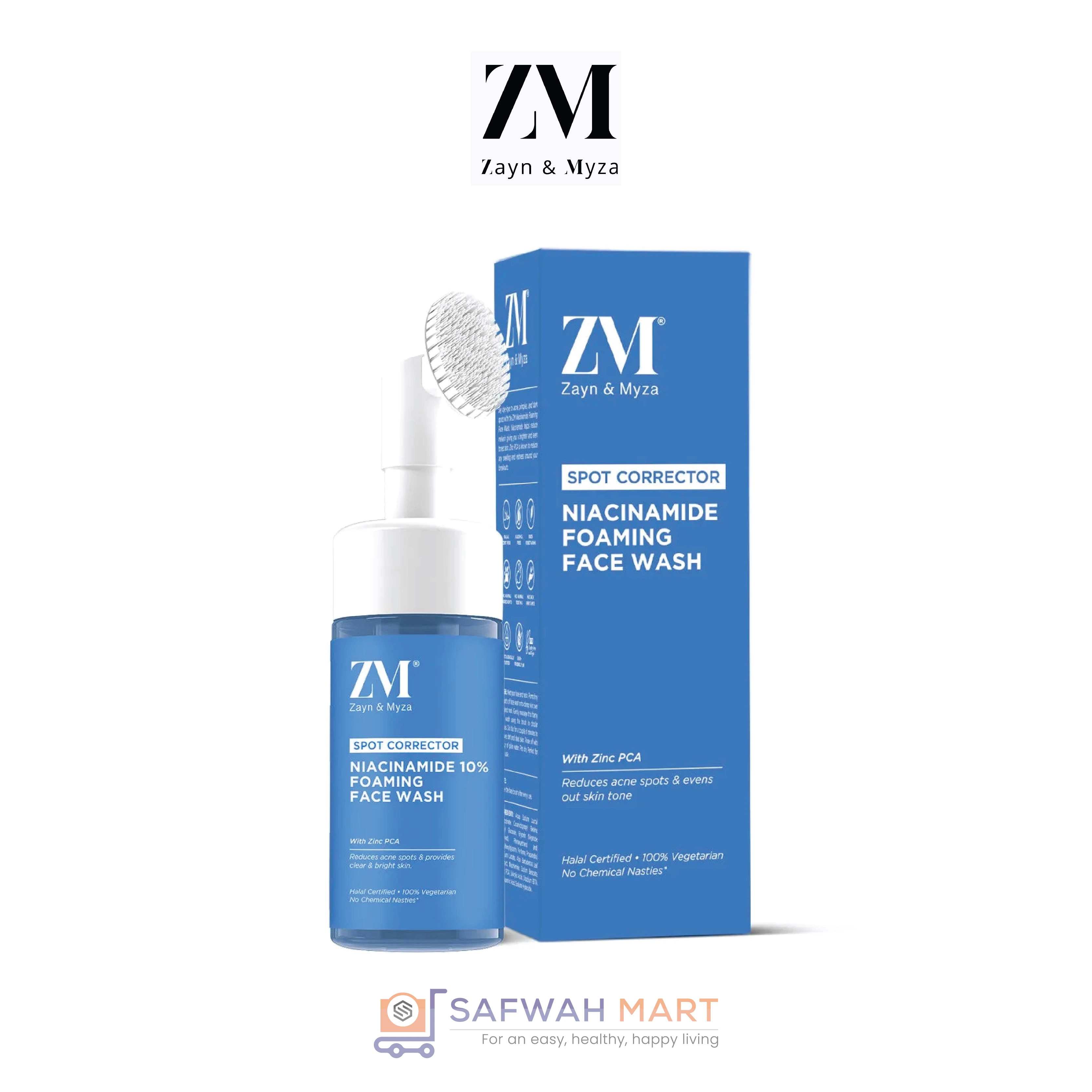 Zayn & Myza Spot Corrector 10% Niacinamide Foaming Face Wash