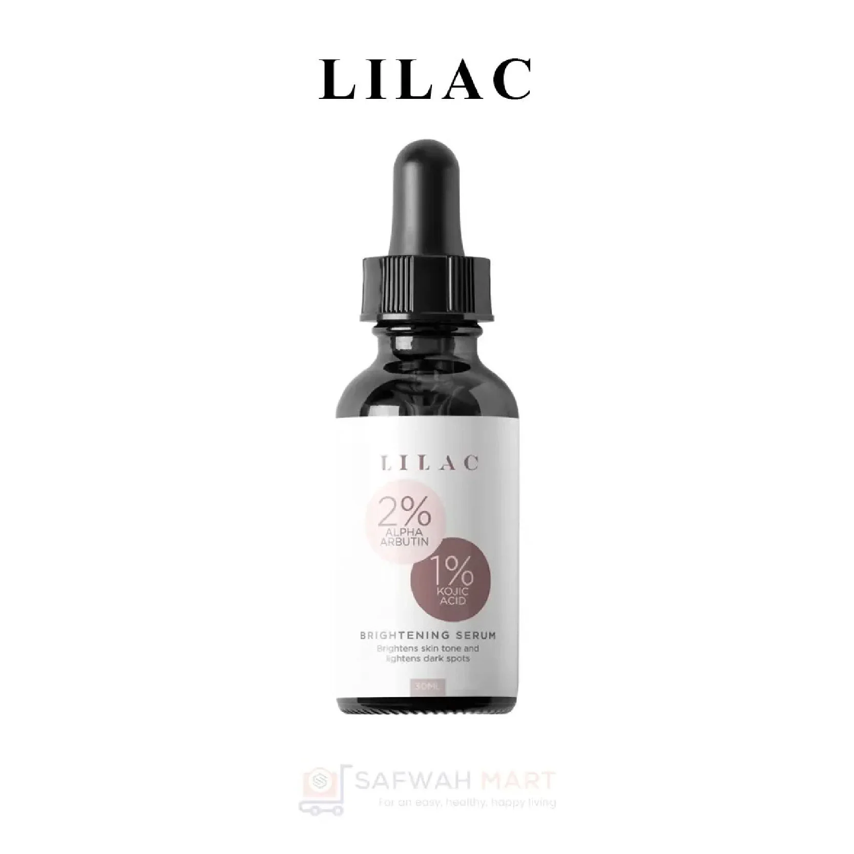 Lilac Brightening Serum with 2% Alpha Arbutin and 1% Kojic Acid