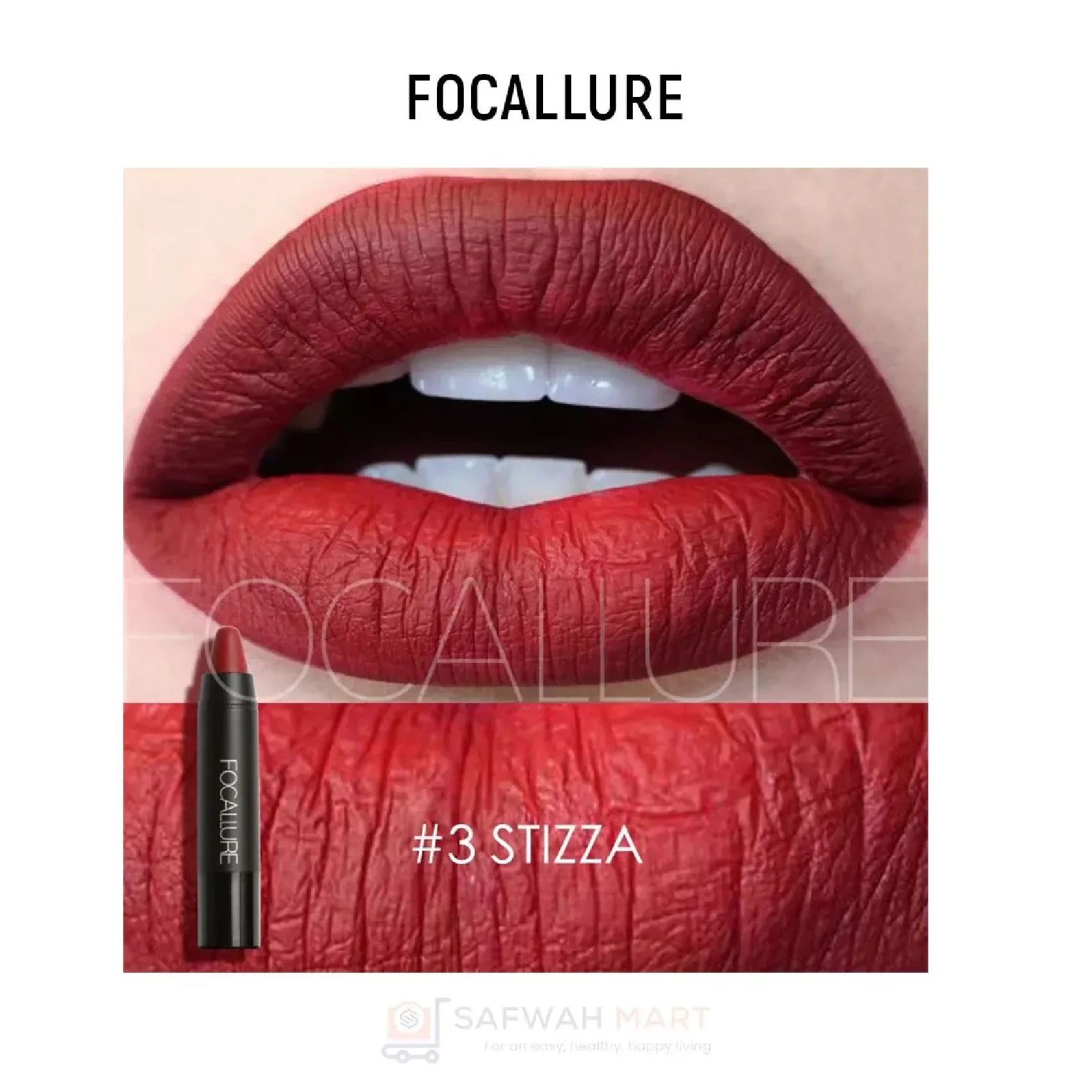 Focallure Matte Lips Crayon Lipistick-(3) Stizza